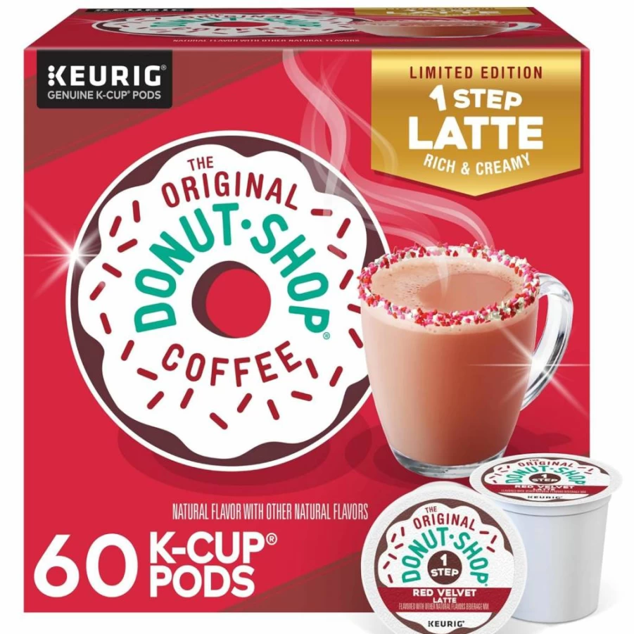 The Original Donut Shop Vanilla Latte K-Cup Pods for Keurig - Flavored Coffee, 20 Count, Single-Serve