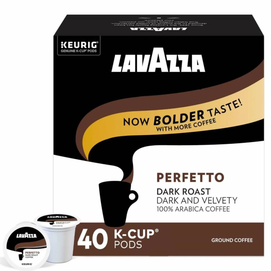 Lavazza Perfetto Single-Serve Coffee Pods for Keurig Brewers, 160 K-Cups (4 Packs of 40)