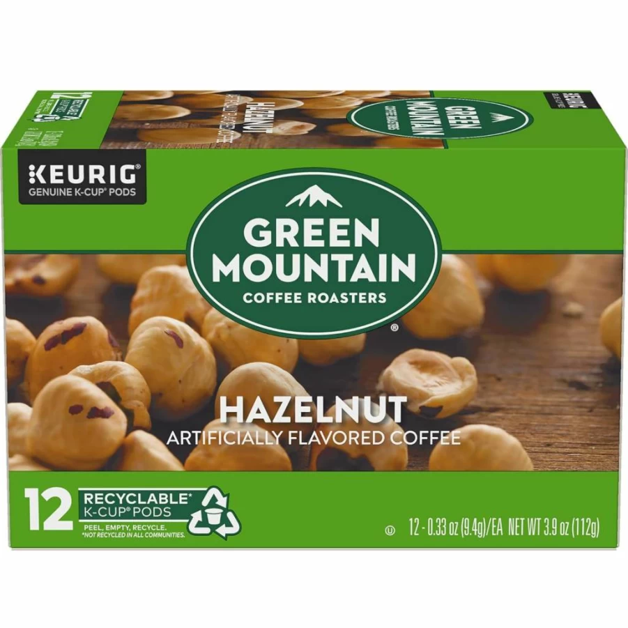 Green Mountain Coffee Roasters Hazelnut Light Roast K-Cup Pods, Single-Serve Coffee for Keurig Brewers, 12 Count Pack