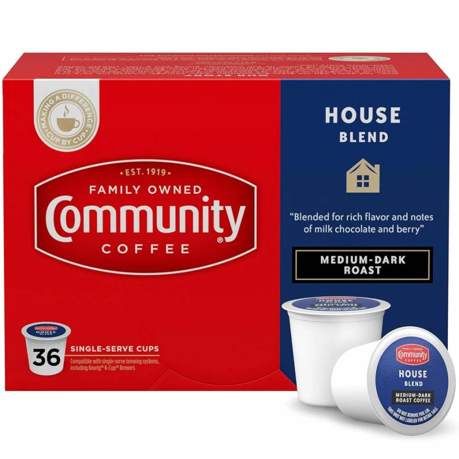 Community Coffee Breakfast Blend Medium Roast K-Cup Pods - 36 Count, Compatible with Keurig 2.0 Brewers