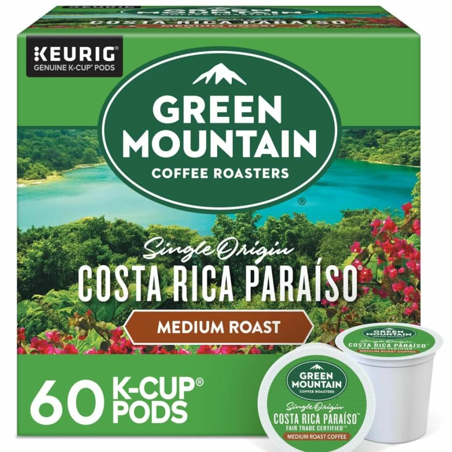 Green Mountain Coffee Roasters Half Caff Medium Roast K-Cup Pods, 72 Count, Keurig Single-Serve Compatible