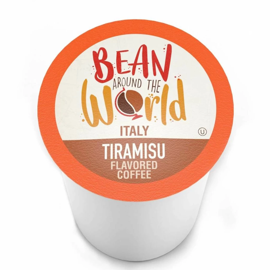 BEAN AROUND THE WORLD Churro Flavored K-Cup Coffee Pods for Keurig 2.0 Brewers, 40 Count Pack