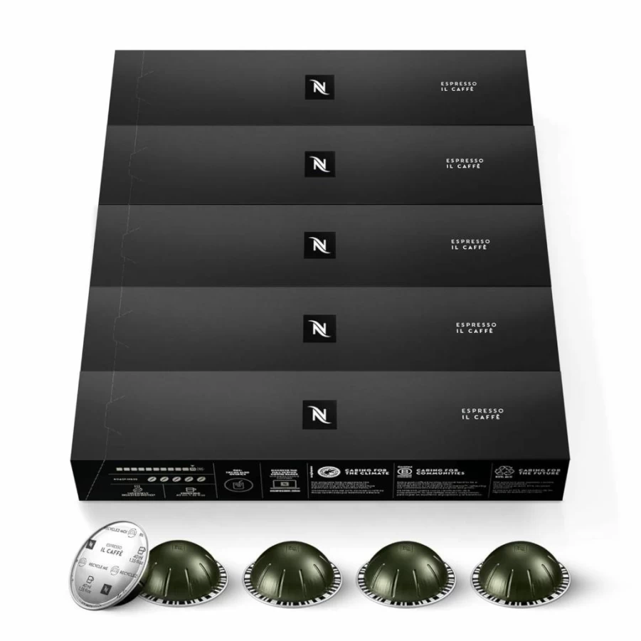 Nespresso VertuoLine Espresso Pods Variety Pack - 40-Count Medium & Dark Roast Coffee Capsules for Bold Flavor - Compatible with Vertuo Machines