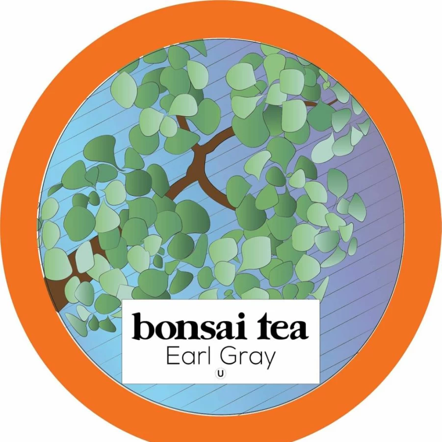 Bonsai Tea Co. Earl Grey K-Cup Pods - 40 Count, Bergamot Flavor Black Tea, Compatible with Keurig 2.0 Brewers