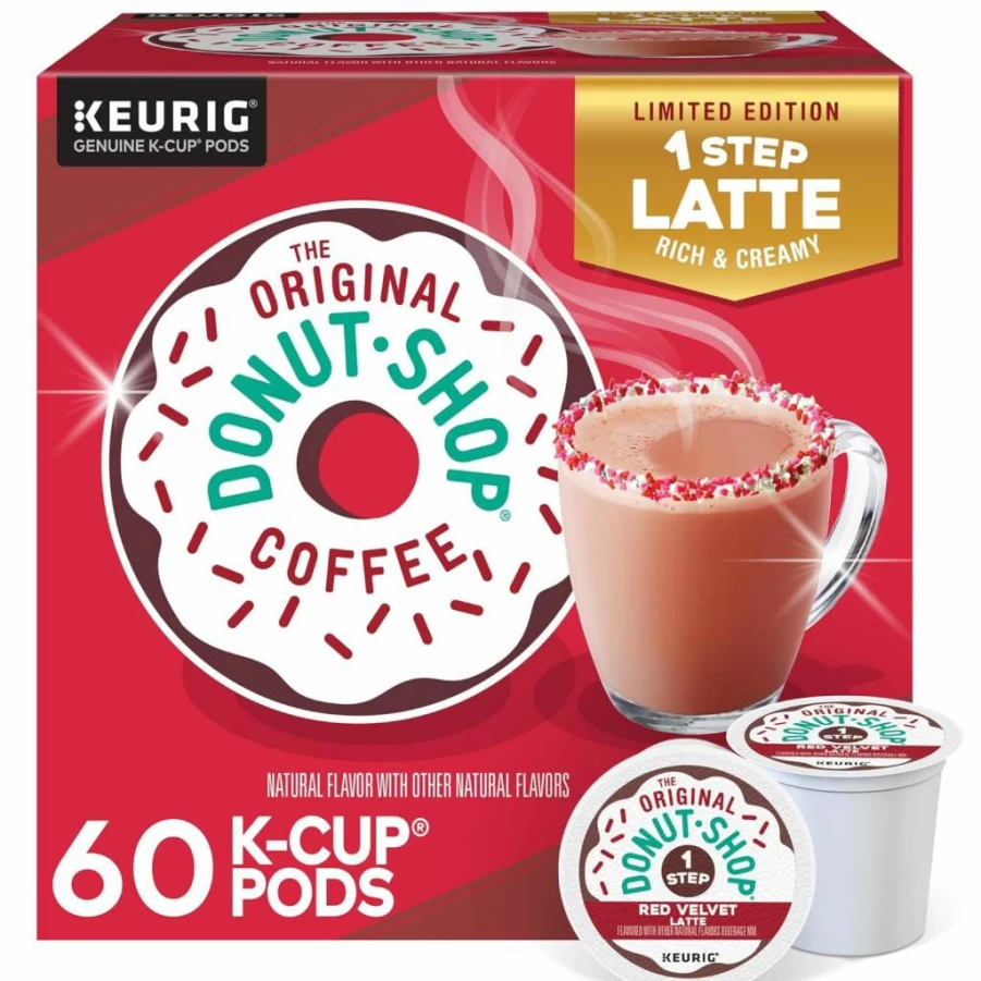 The Original Donut Shop Caramel Latte K-Cup Pods for Keurig, Single Serve Coffee, 20 Count