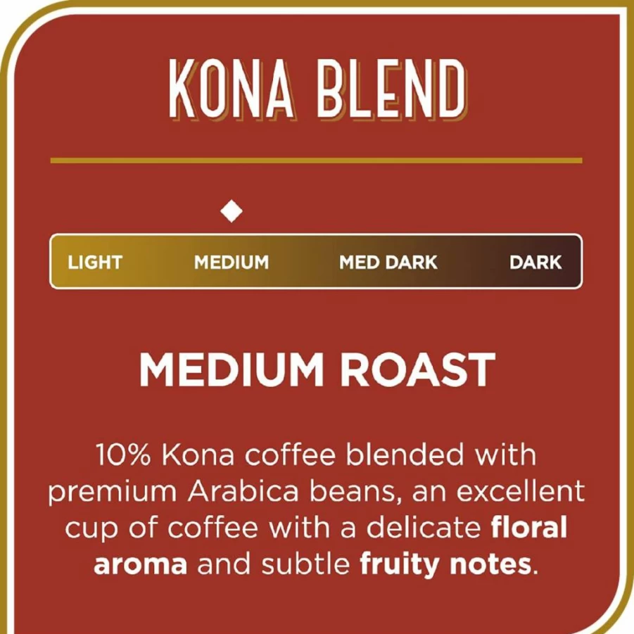Don Francisco's Kona Blend Medium Roast Coffee Pods - 100 Count K-Cups for Keurig, 10% Kona Coffee, Smooth Tropical Flavor, Recyclable & Terracycle Compatible
