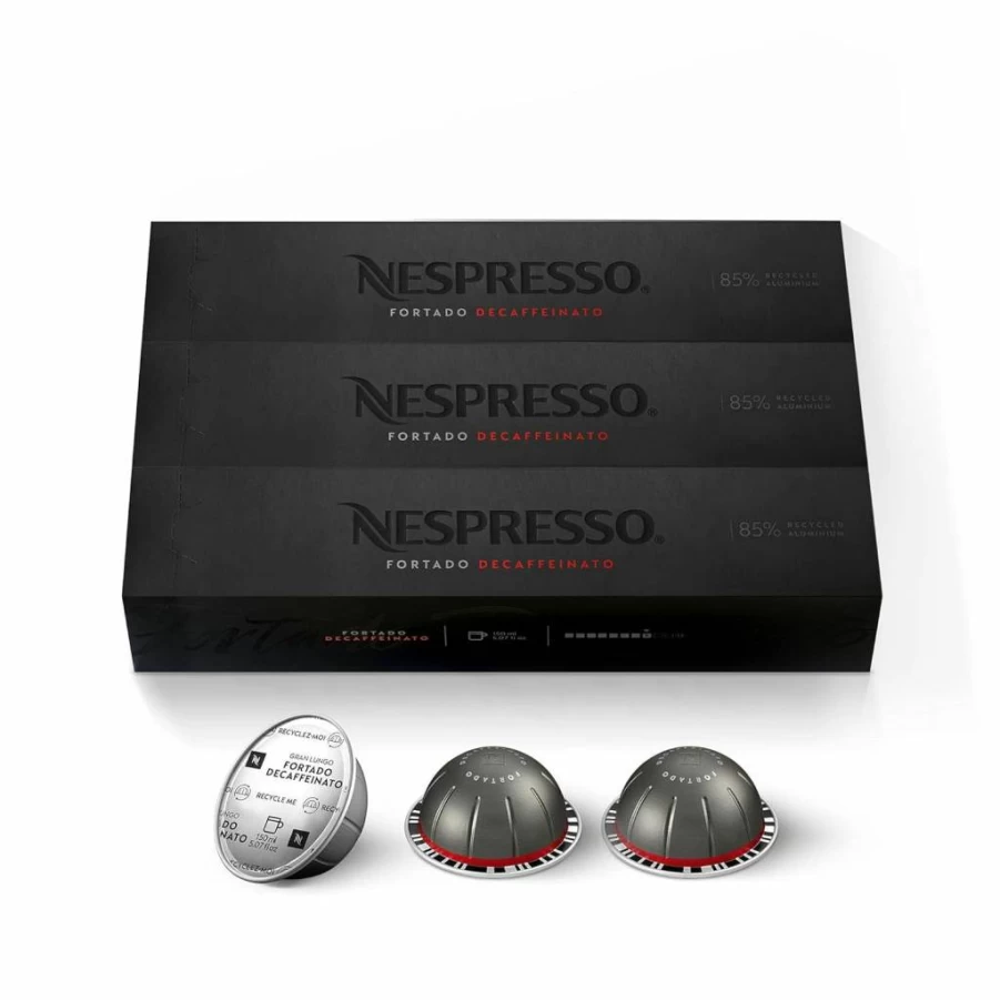 Nespresso Vertuo Melozio Decaf Medium Roast Coffee Pods 30-Count for 7.8 Oz Brew