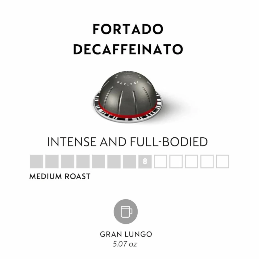 Nespresso Vertuo Melozio Decaf Medium Roast Coffee Pods 30-Count for 7.8 Oz Brew