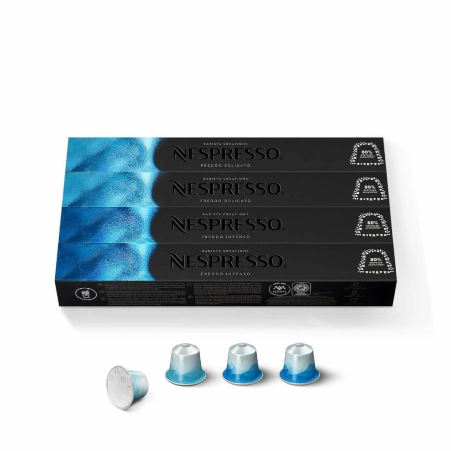 Nespresso OriginalLine Iced Coffee Pods Variety Pack - 40-Count Espresso Capsules for Brewing at Home