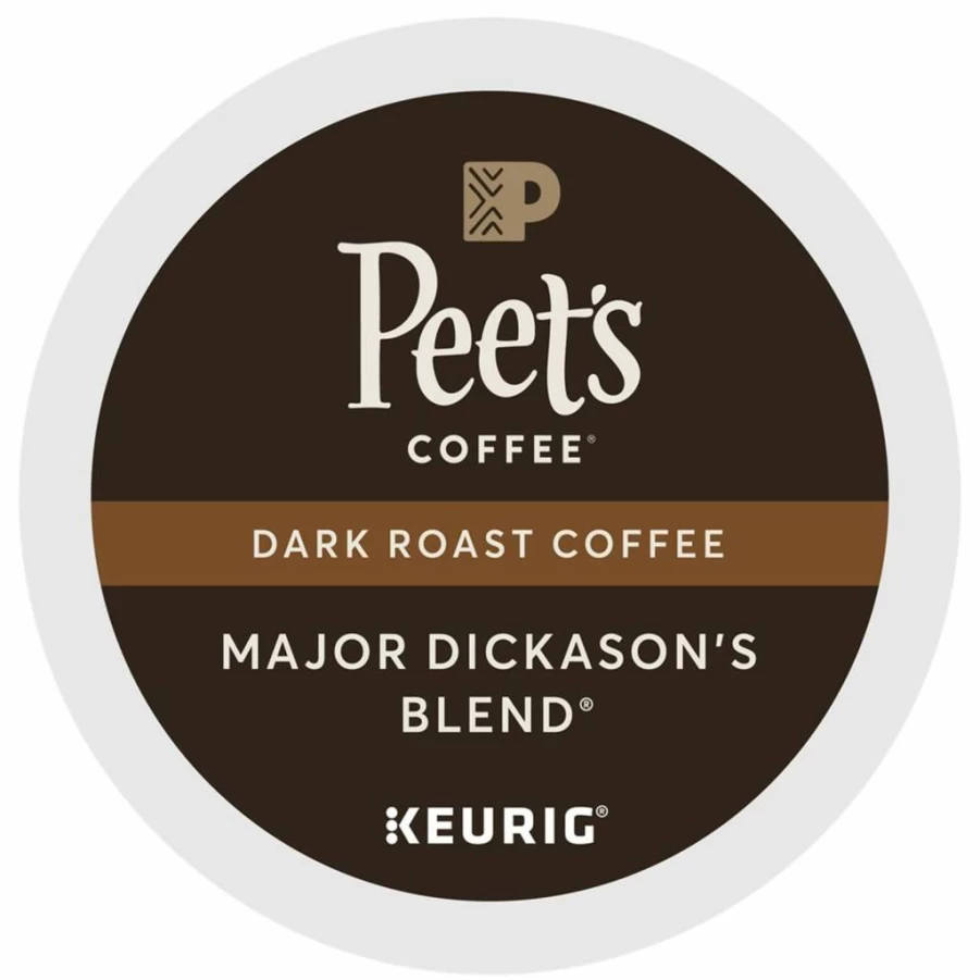 Peet's Coffee Major Dickason's Blend K-Cup Pods for Keurig Brewers - Dark Roast Coffee, 40 Count