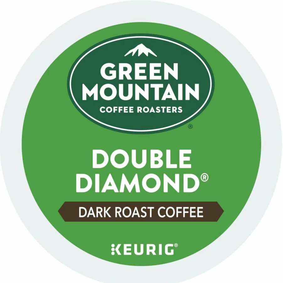 Green Mountain Coffee Roasters Double Diamond Dark Roast K-Cup Pods, 24 Count, Single-Serve for Keurig Brewers