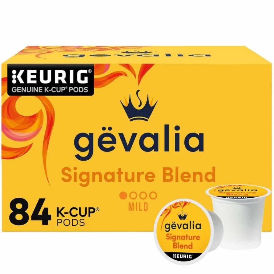 Gevalia Signature Blend Mild Light Roast Coffee Pods - 84 Count K-Cups for Keurig Brewers