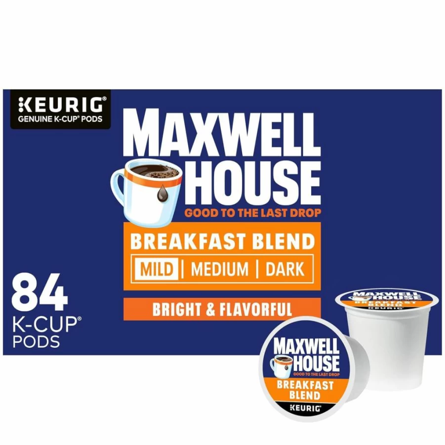 MAXWELL HOUSE Medium Roast House Blend Coffee Pods, 84 Count K-Cups, Compatible with Keurig Brewers
