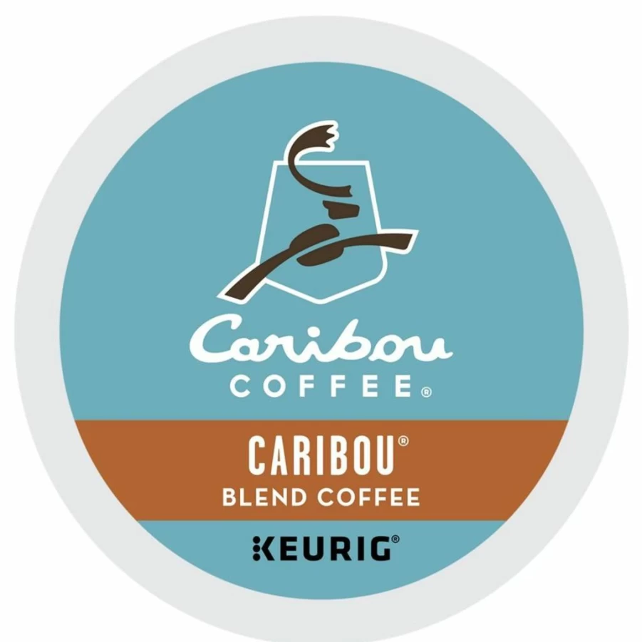 Caribou Coffee Caribou Blend Medium Roast K-Cup Pods for Keurig Brewers, 96 Count (4 Packs of 24)