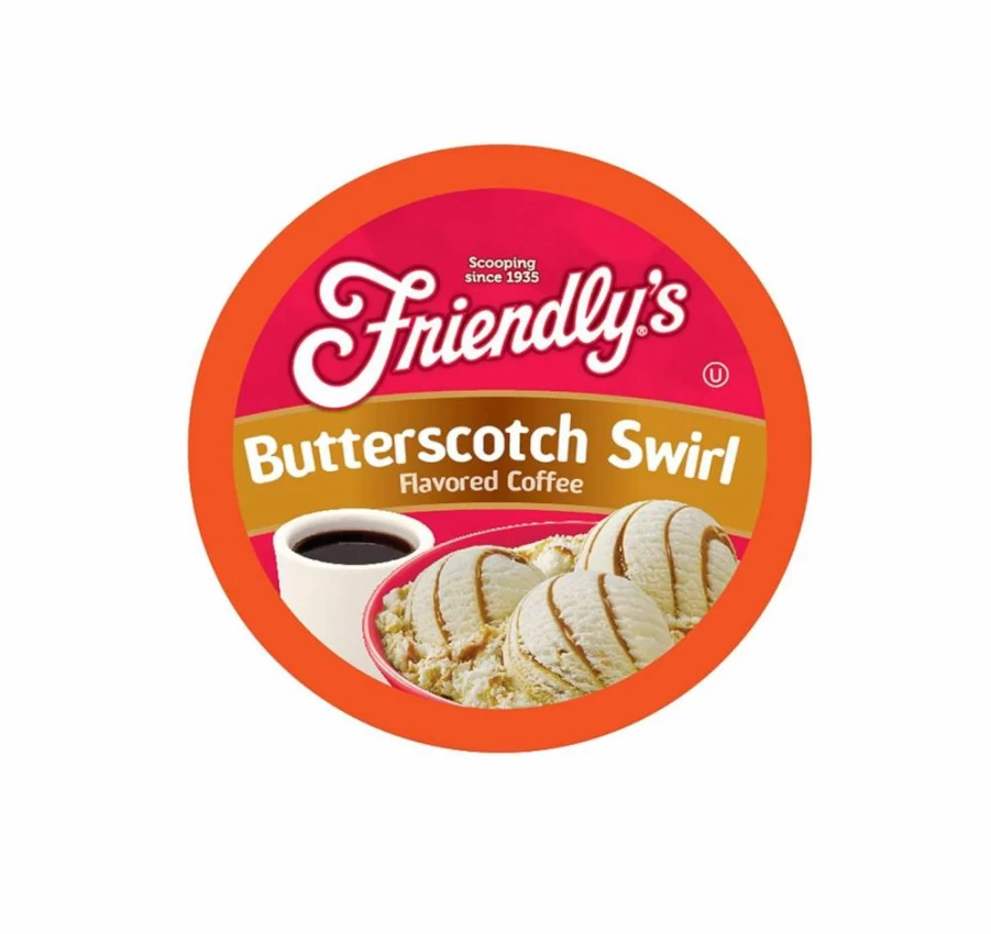 Friendly's Caramel Swirl Flavored Ice Cream Coffee Pods - 40 Count K-Cups for Keurig Brewers