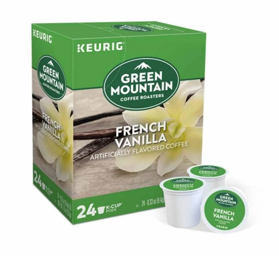 BUTO French Vanilla Coffee Pods for Keurig - 24 K-Cups Light Medium Dark Roast, Long Shelf Life, Flavored KCup Compatible with All Keurig Machines