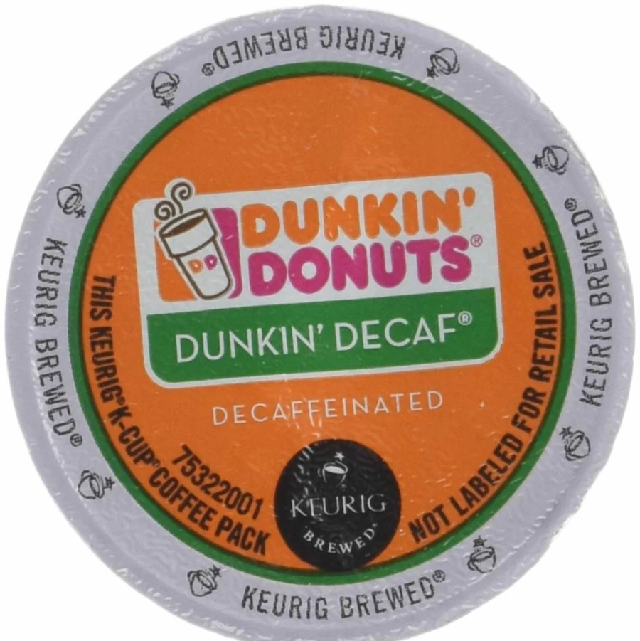 Dunkin' Donuts Decaf Medium Roast Coffee Pods, 44 K-Cup Pods for Keurig Single-Serve Brewers
