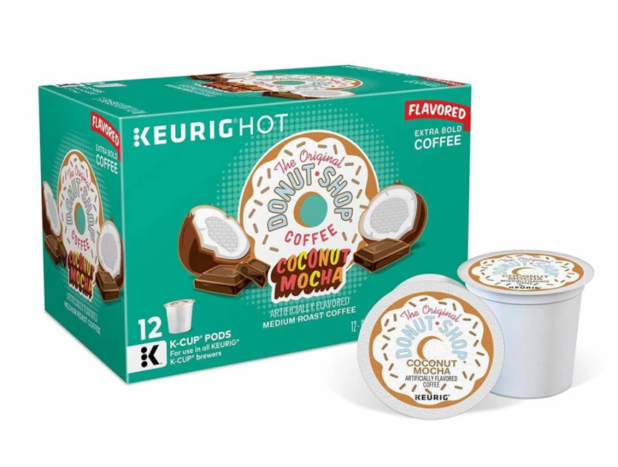 The Original Donut Shop Coconut Mocha K-Cup Pods - Medium Roast Flavored Coffee for Keurig Brewers (24 Count)